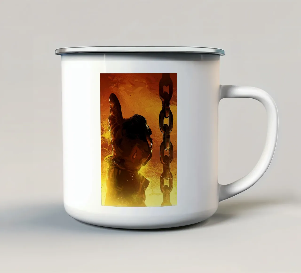 Terminator Thumb tazza in smalto da nabakumov