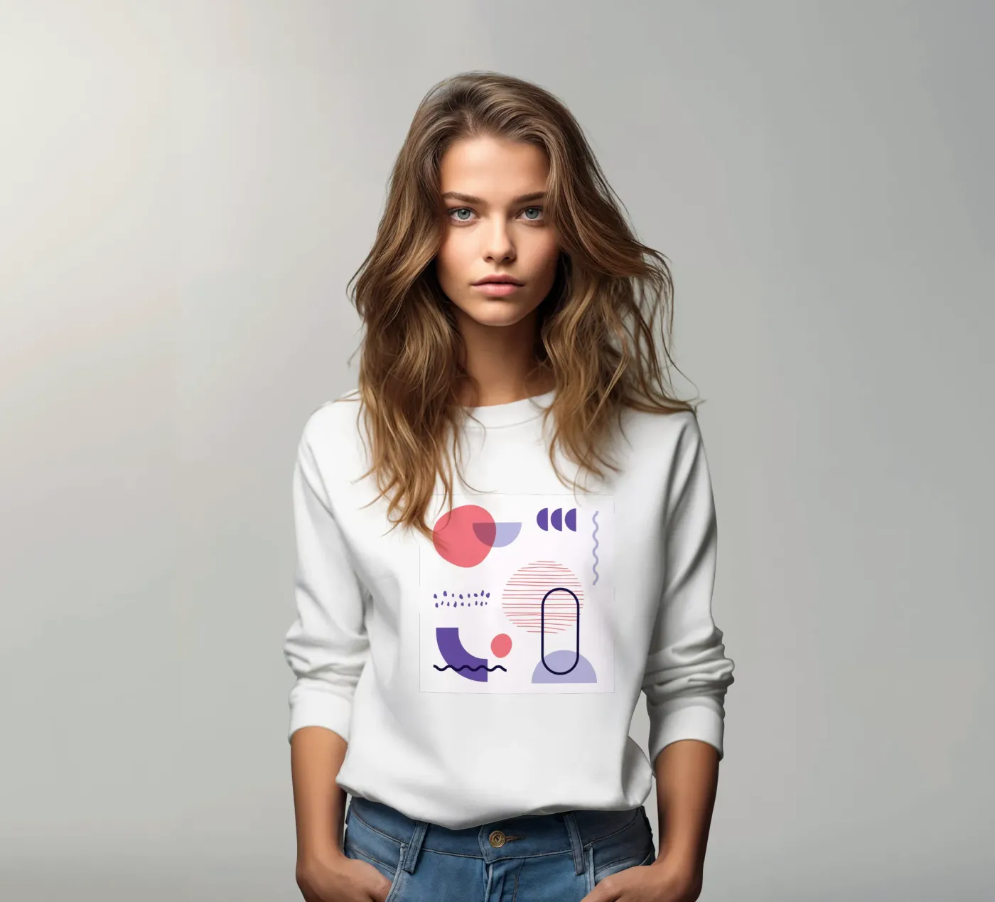 Geometric Pattern Sweatshirt von Kim Hubball Studio