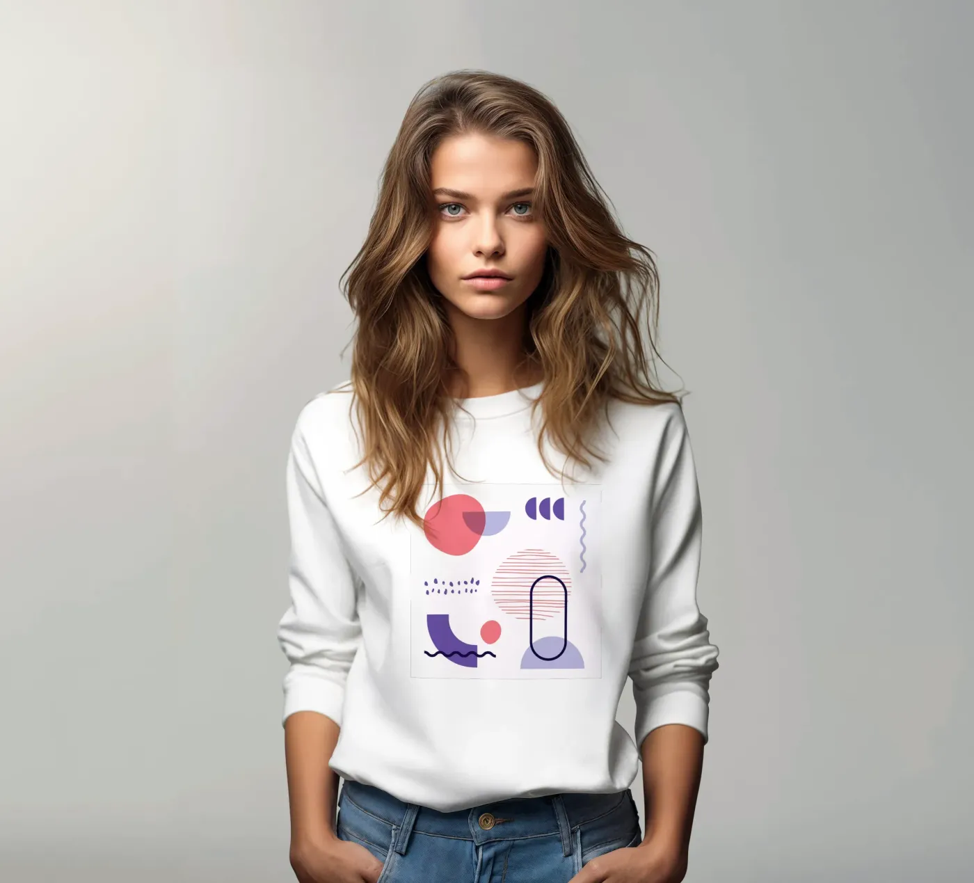 Geometric Pattern Sweatshirt von Kim Hubball Studio