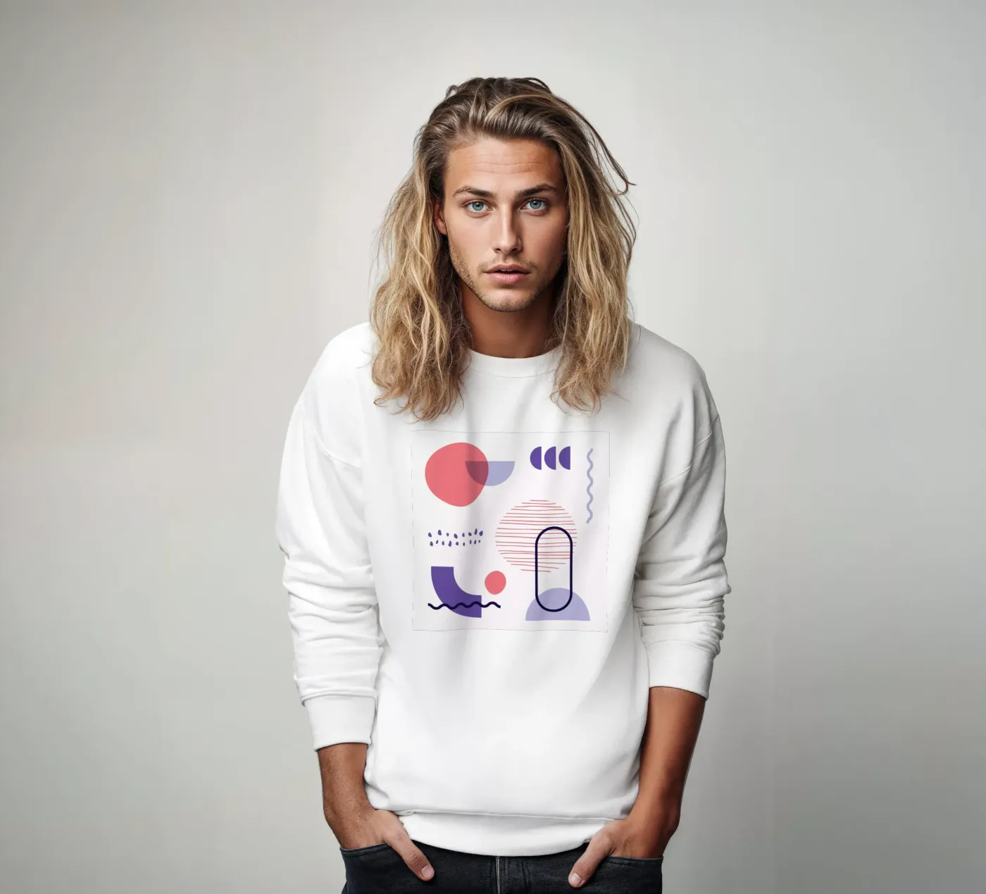 Geometric Pattern Sweatshirt von Kim Hubball Studio