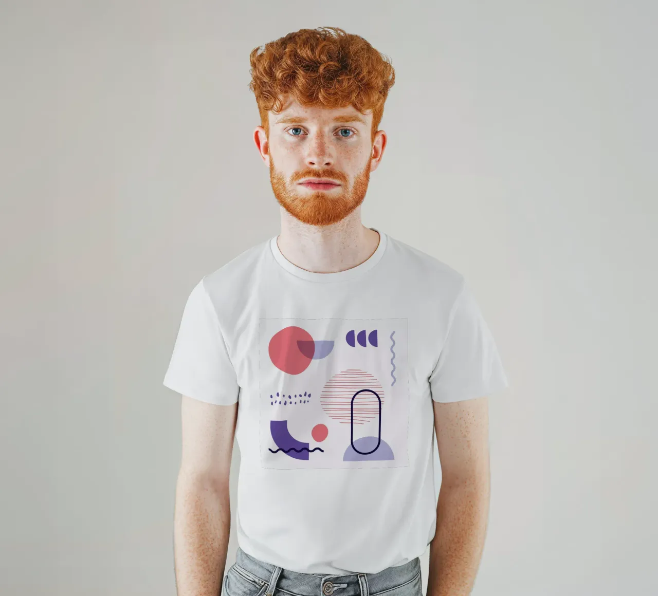 Motivo geometrico t-shirt da Kim Hubball Studio