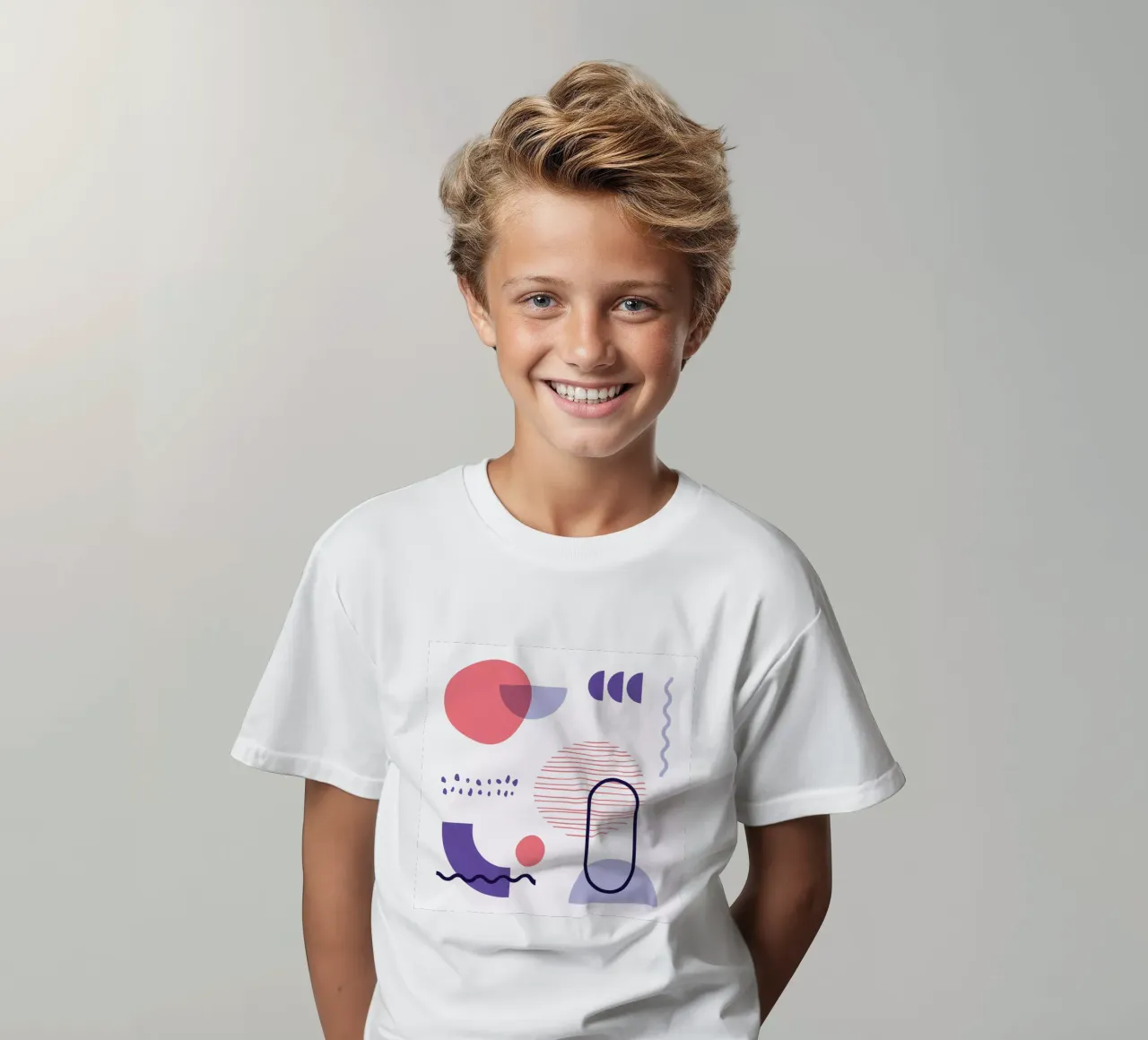 Geometric Pattern kids t-shirt by Kim Hubball Studio