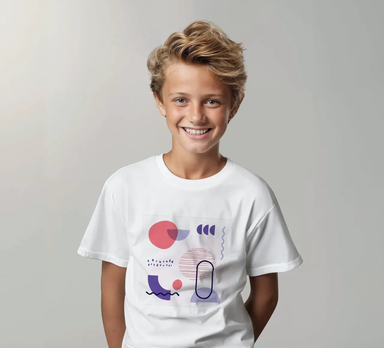 Geometric Pattern kids t-shirt by Kim Hubball Studio