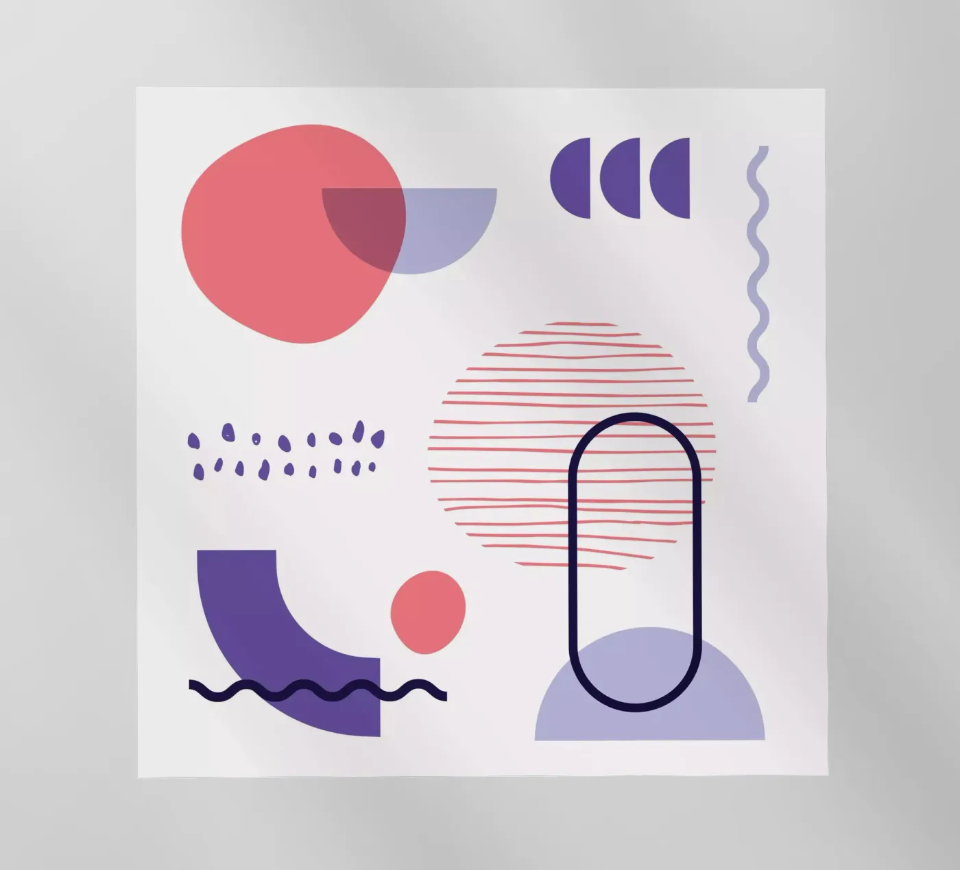 Motif géométrique film rétro-éclairé de Kim Hubball Studio