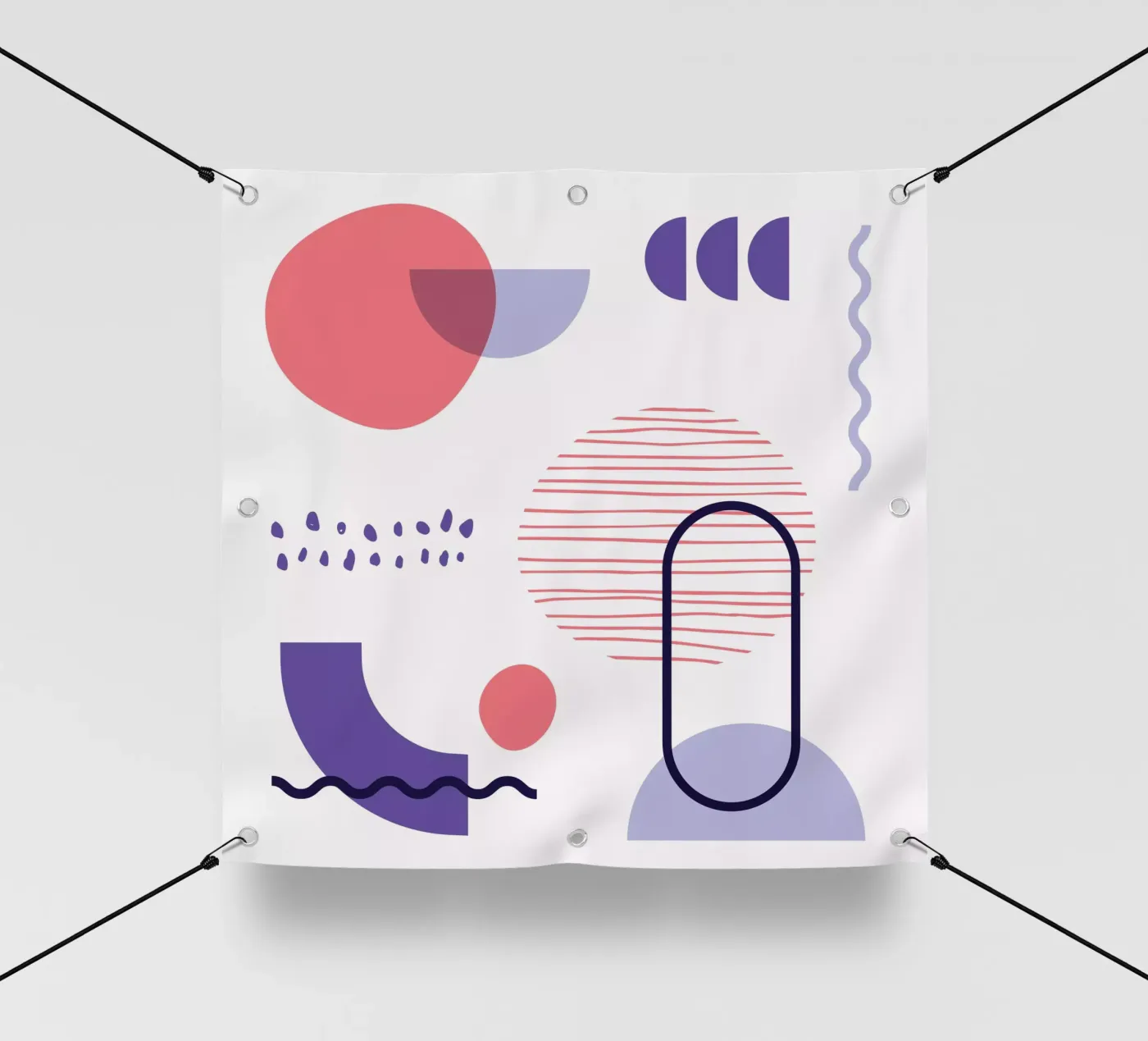 Geometric Pattern pvc cover by Kim Hubball Studio