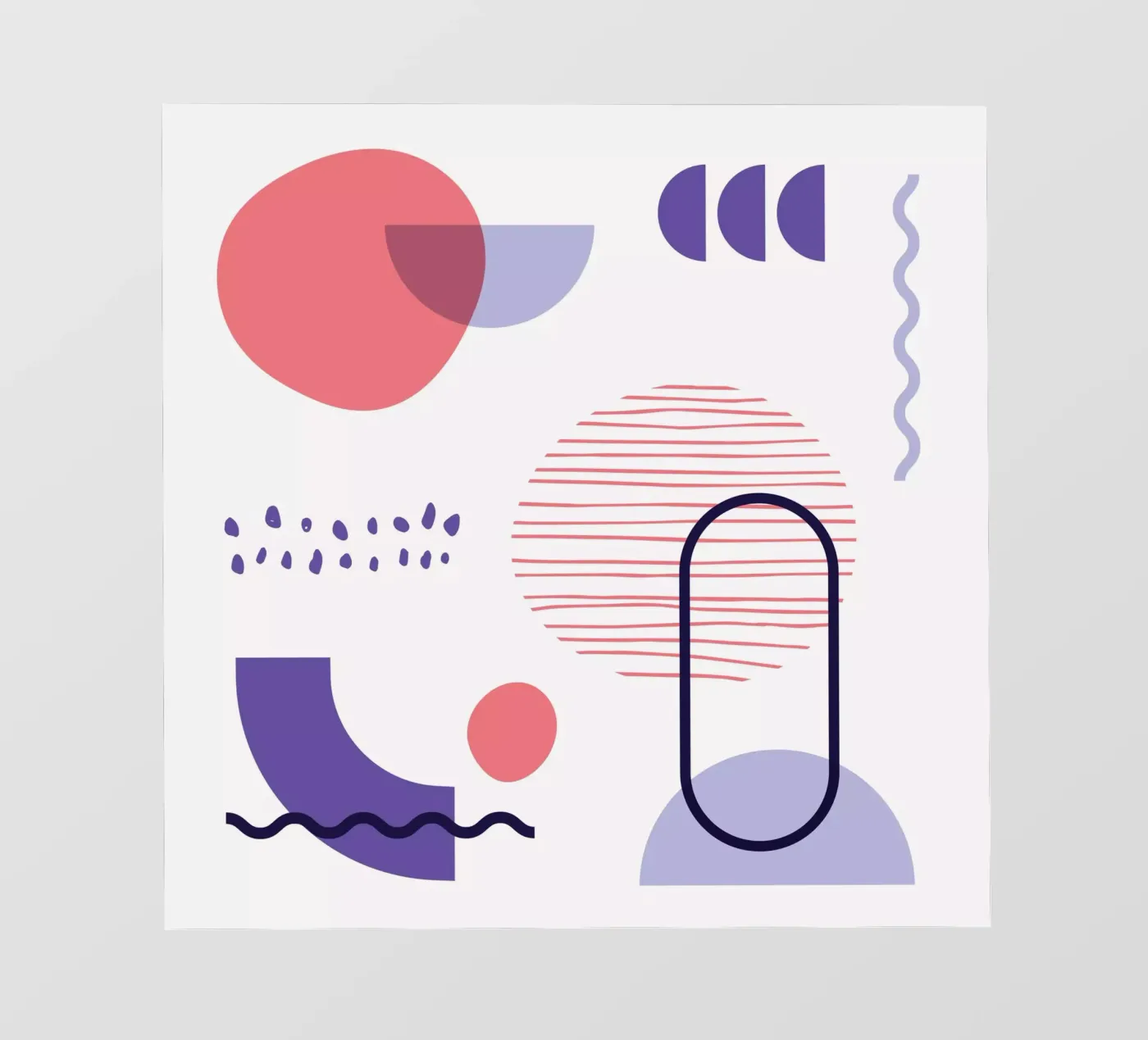 Geometric Pattern pvc cover by Kim Hubball Studio