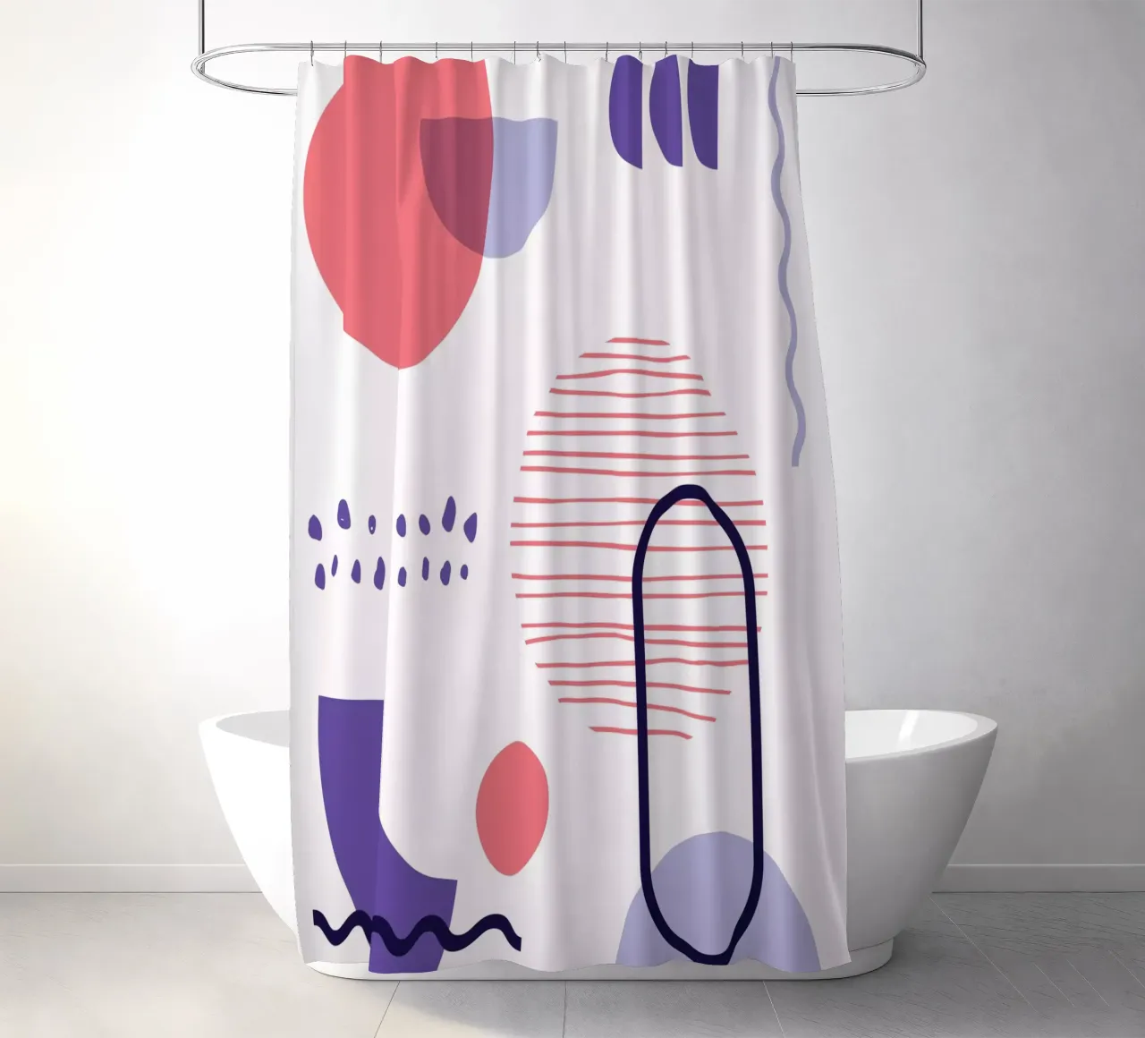 Geometric Pattern Duschvorhang von Kim Hubball Studio