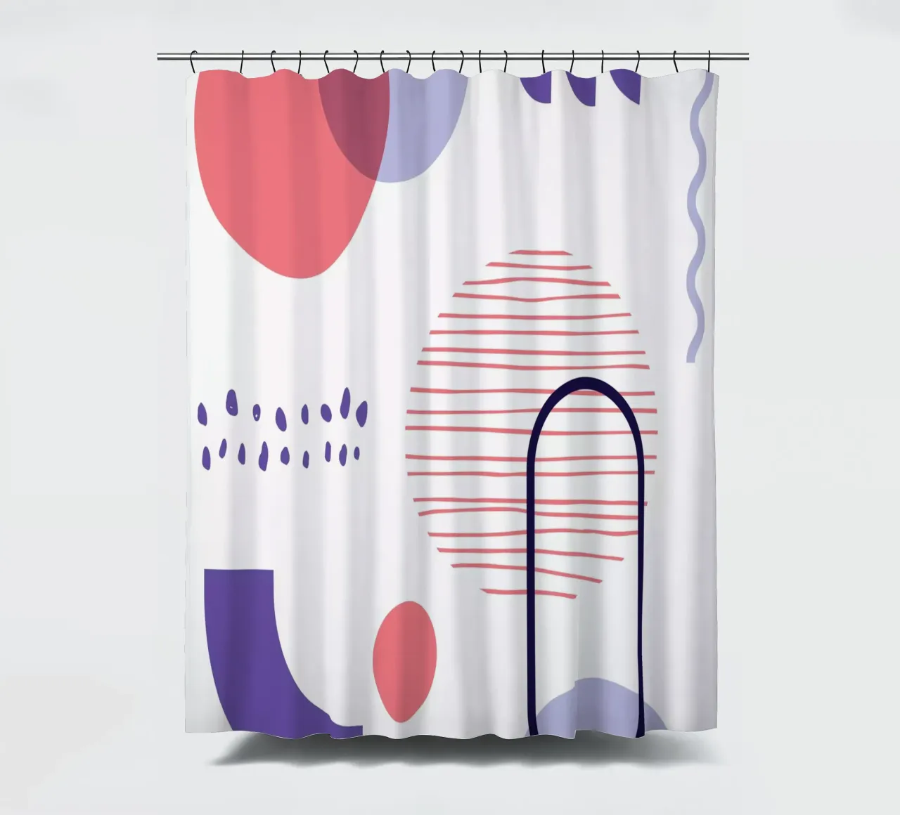 Geometric Pattern Duschvorhang von Kim Hubball Studio