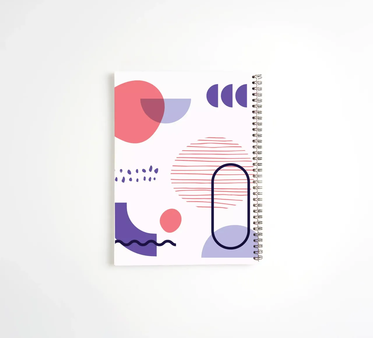 Geometric Pattern spiral notebook by Kim Hubball Studio