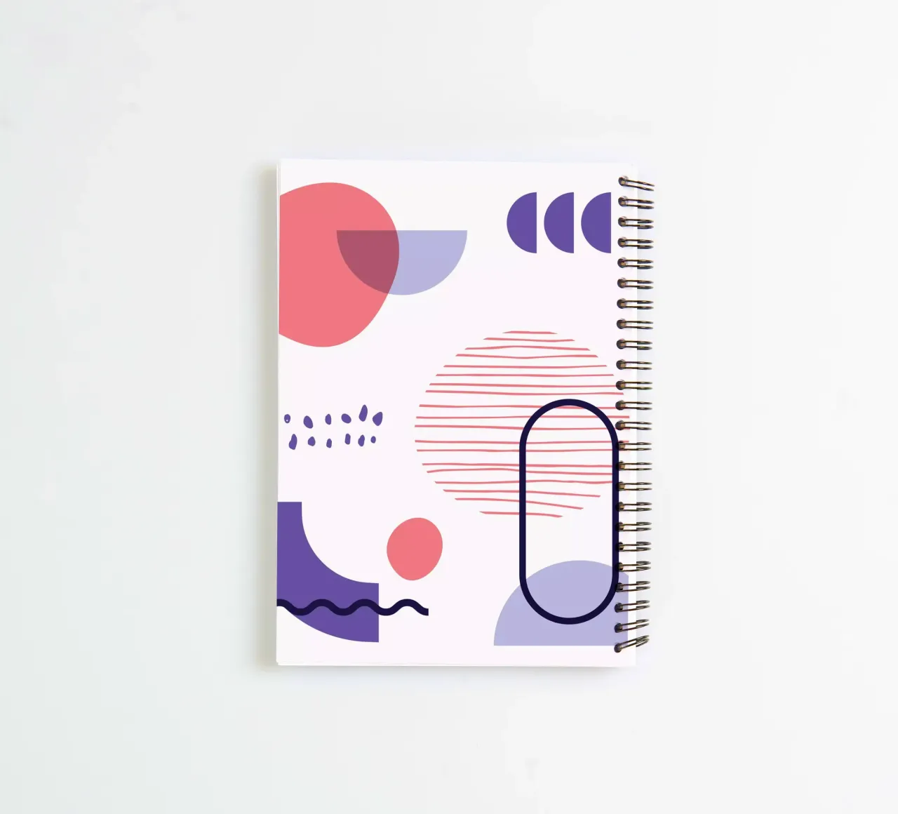 Geometric Pattern spiral notebook by Kim Hubball Studio