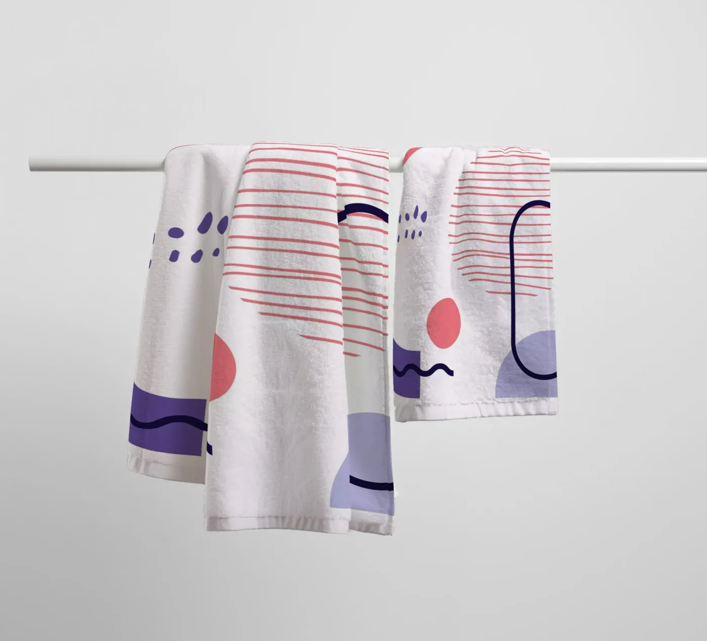 Geometric Pattern Handtuch von Kim Hubball Studio