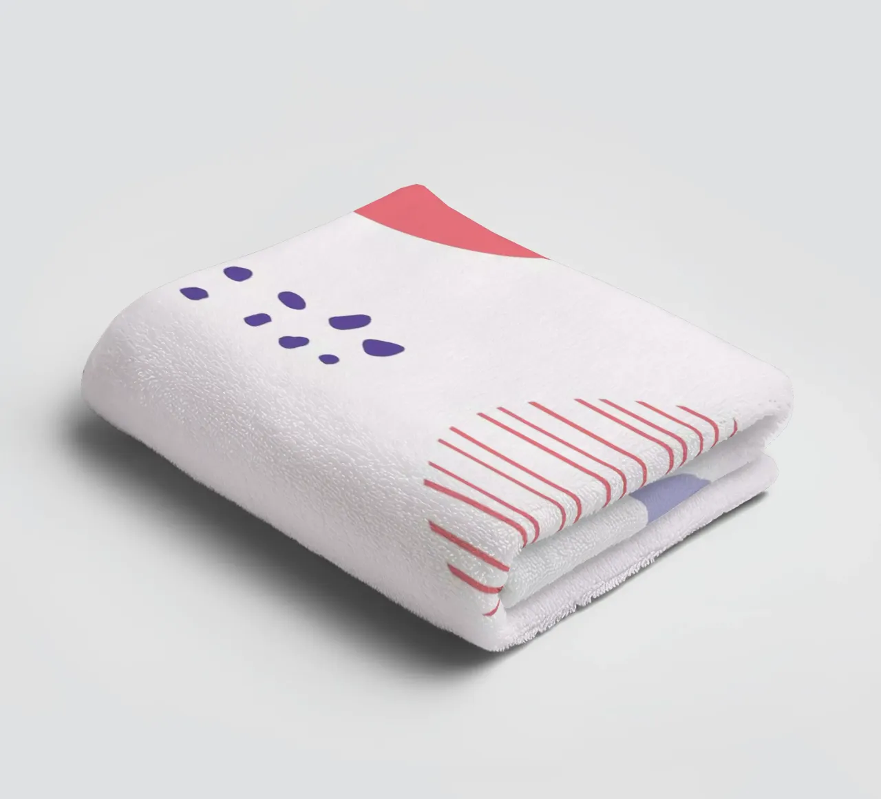 Geometric Pattern towel by Kim Hubball Studio