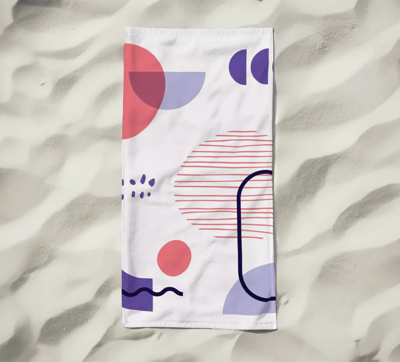 Geometric Pattern beach towel by Kim Hubball Studio