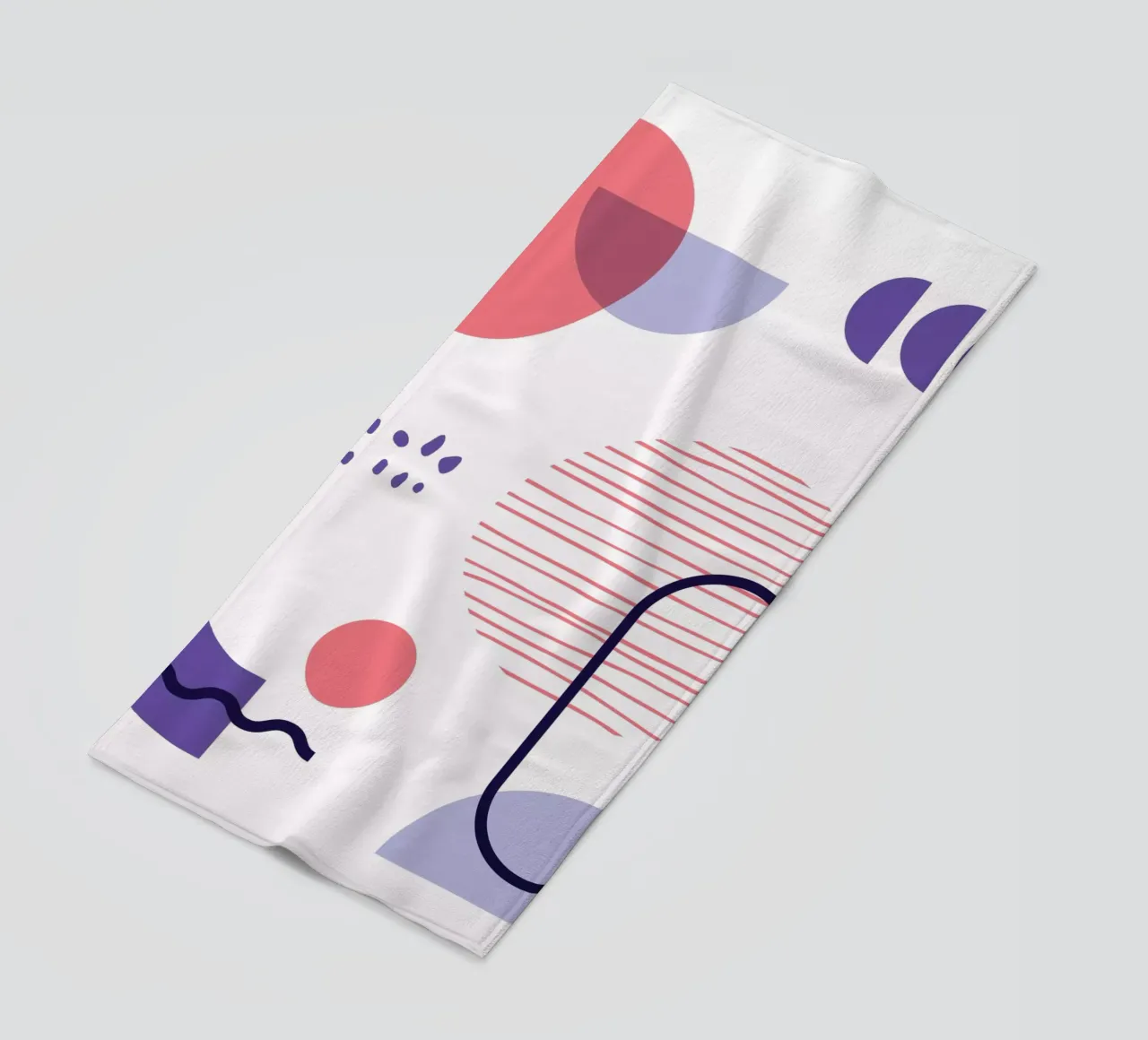 Geometric Pattern beach towel by Kim Hubball Studio