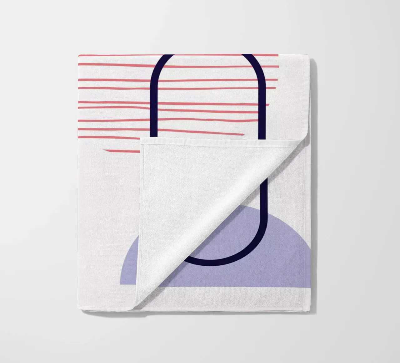 Geometric Pattern beach towel by Kim Hubball Studio