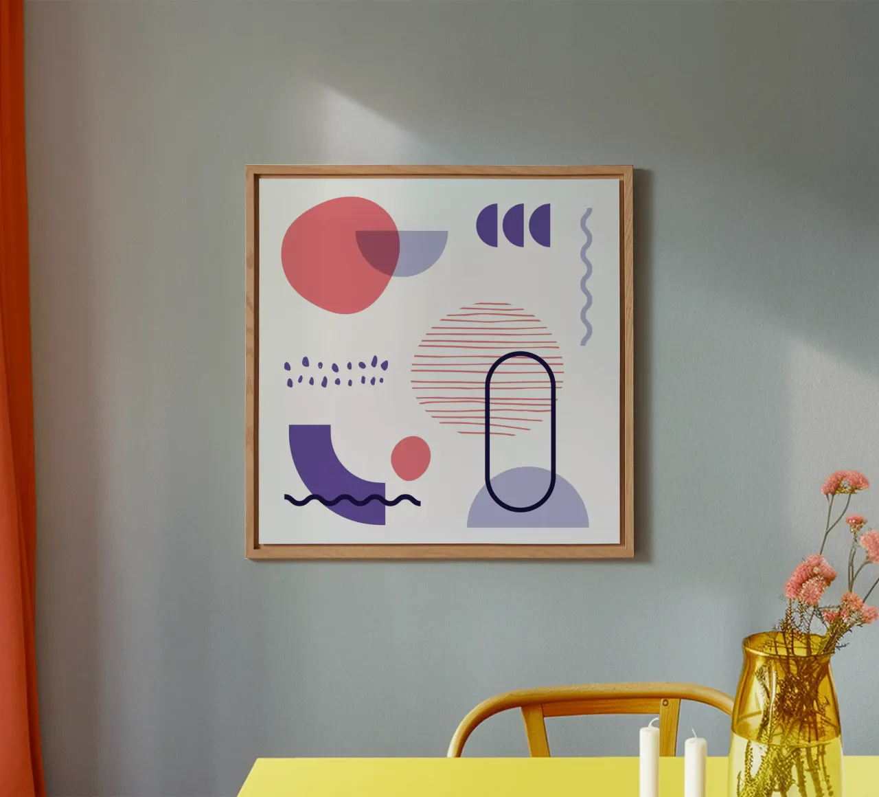 Geometric Pattern forex plate by Kim Hubball Studio