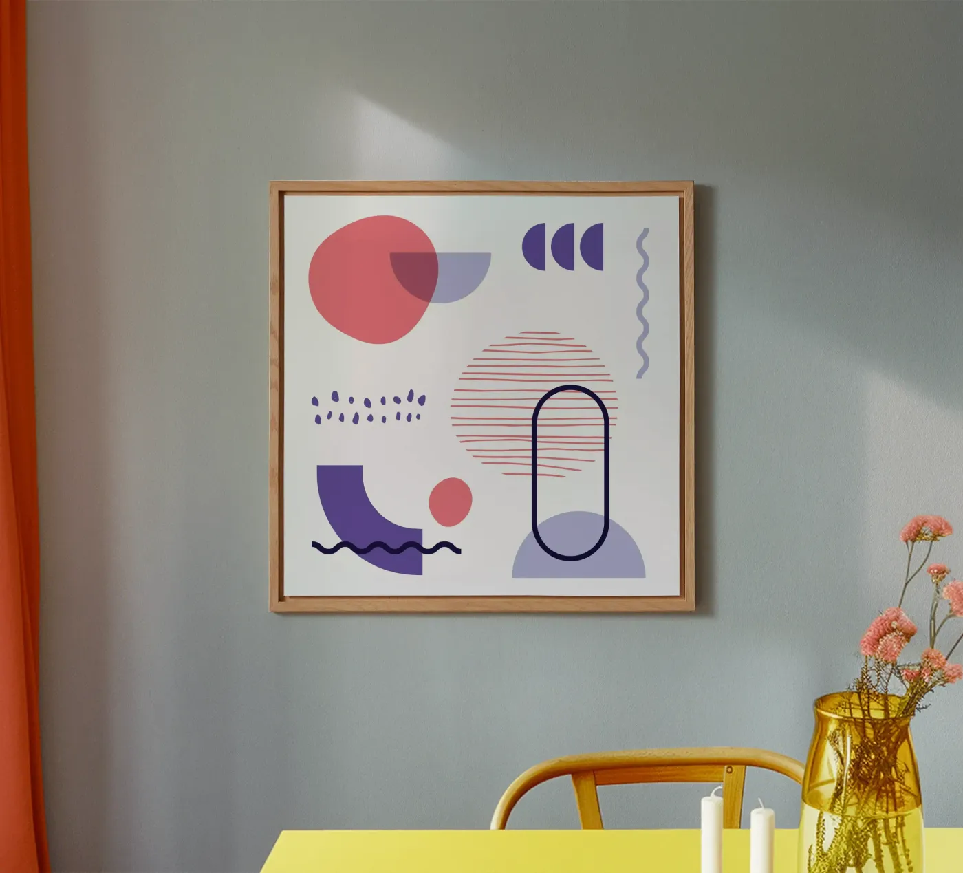 Motif géométrique panneau forex de Kim Hubball Studio