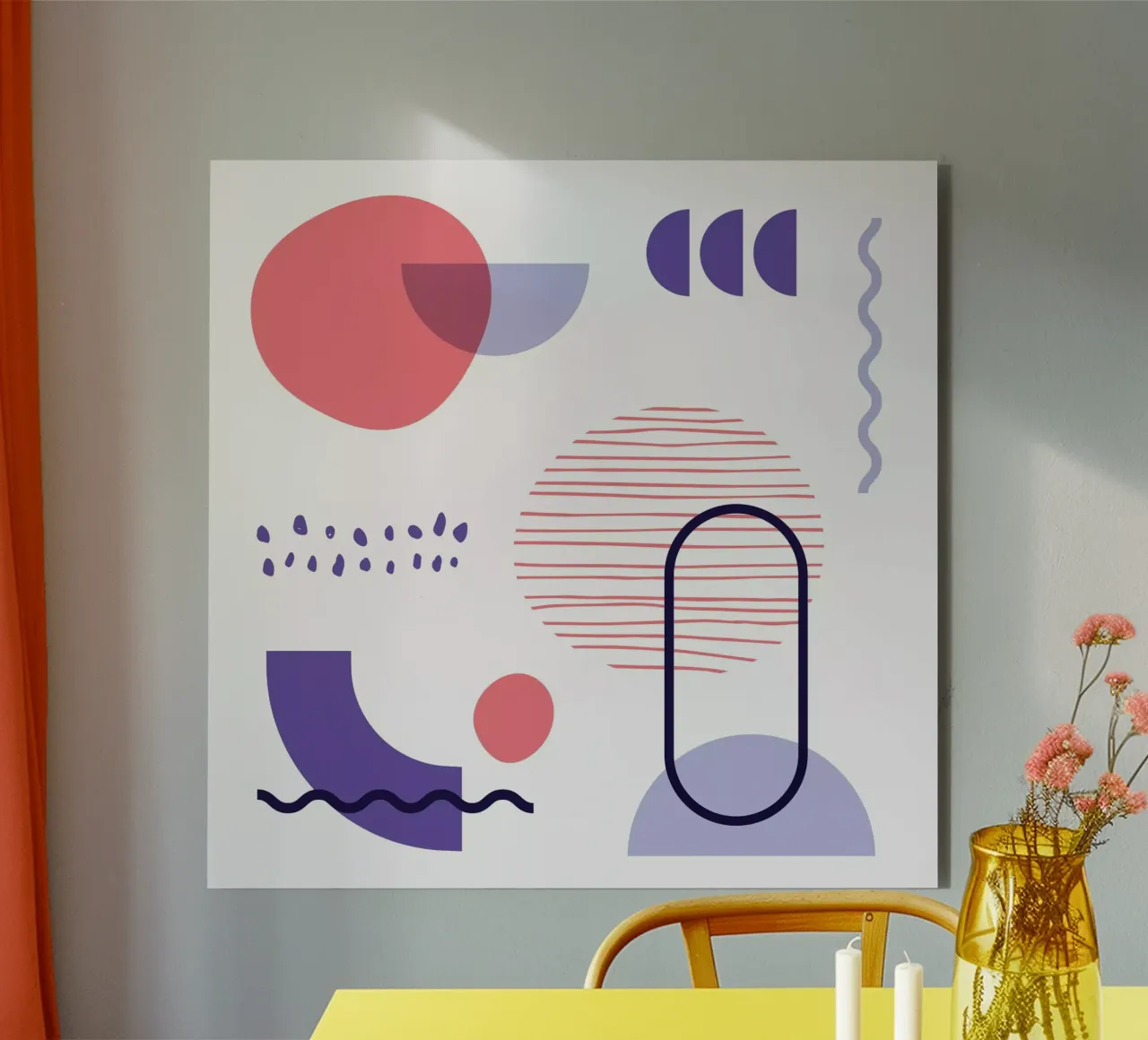 Geometric Pattern forex plate by Kim Hubball Studio