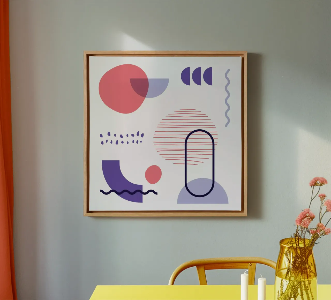 Geometric Pattern canvas by Kim Hubball Studio