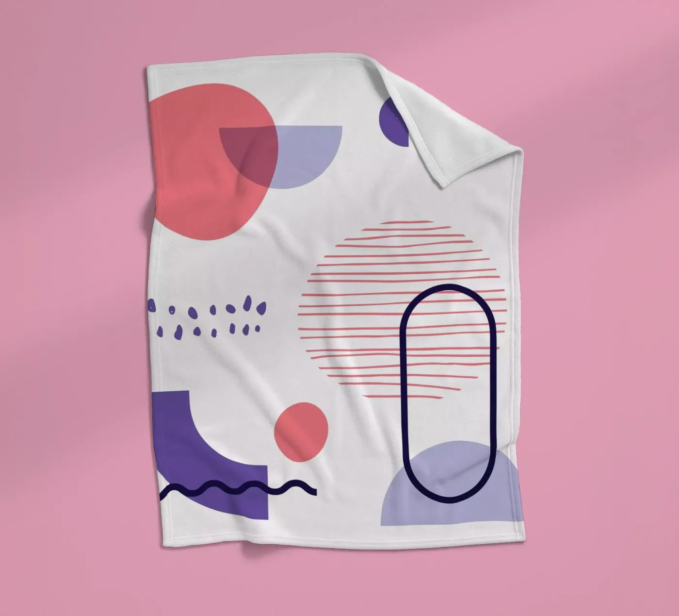 Geometrisches Muster Fleecedecke von Kim Hubball Studio