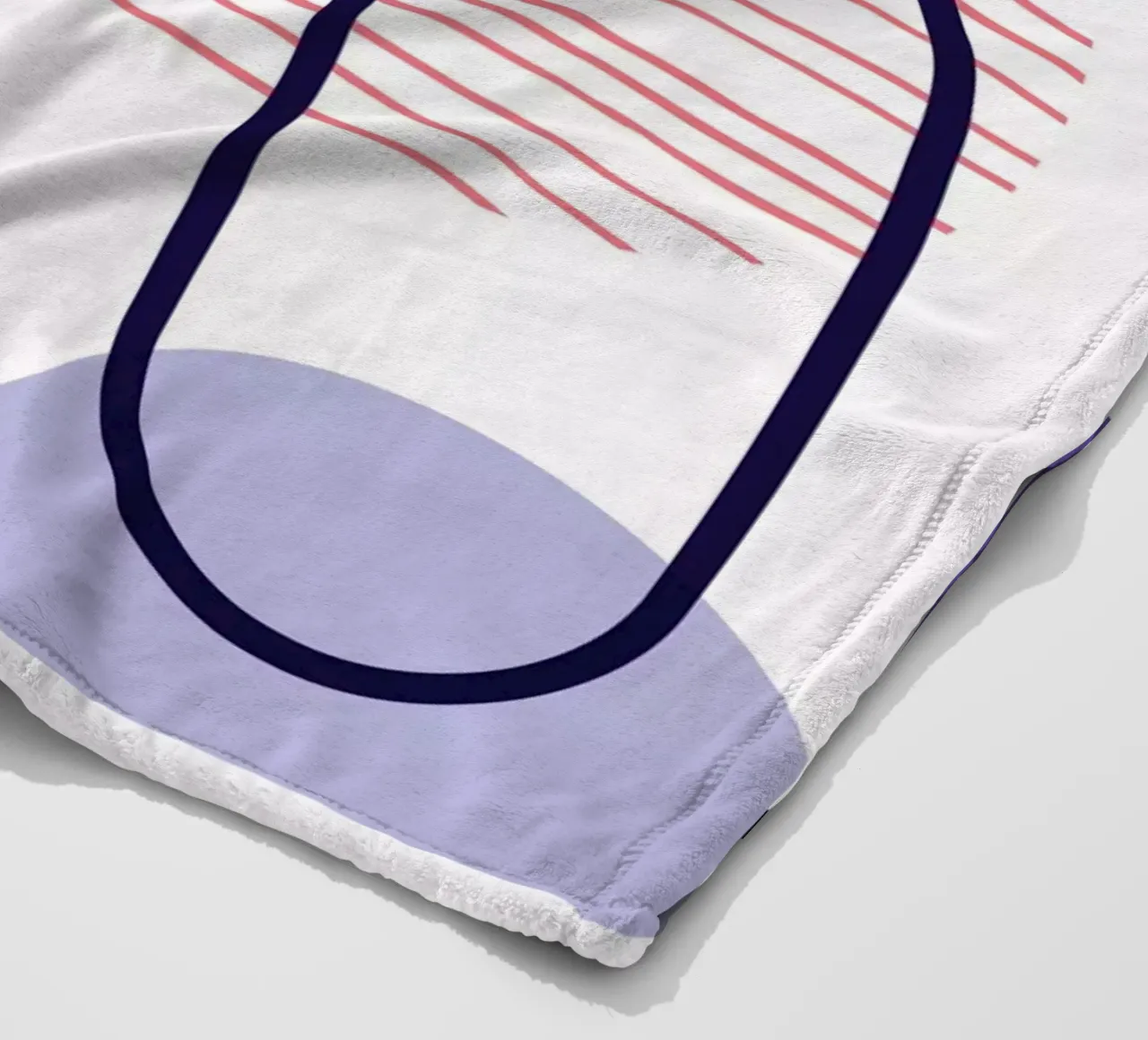 Geometrisches Muster Fleecedecke von Kim Hubball Studio