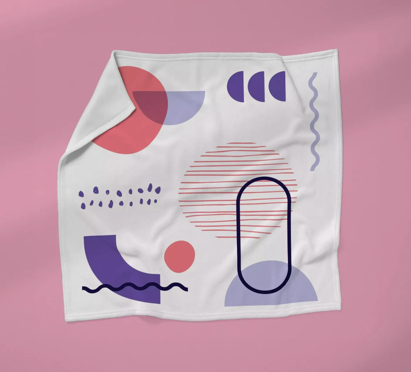 Geometrisches Muster Fleecedecke von Kim Hubball Studio