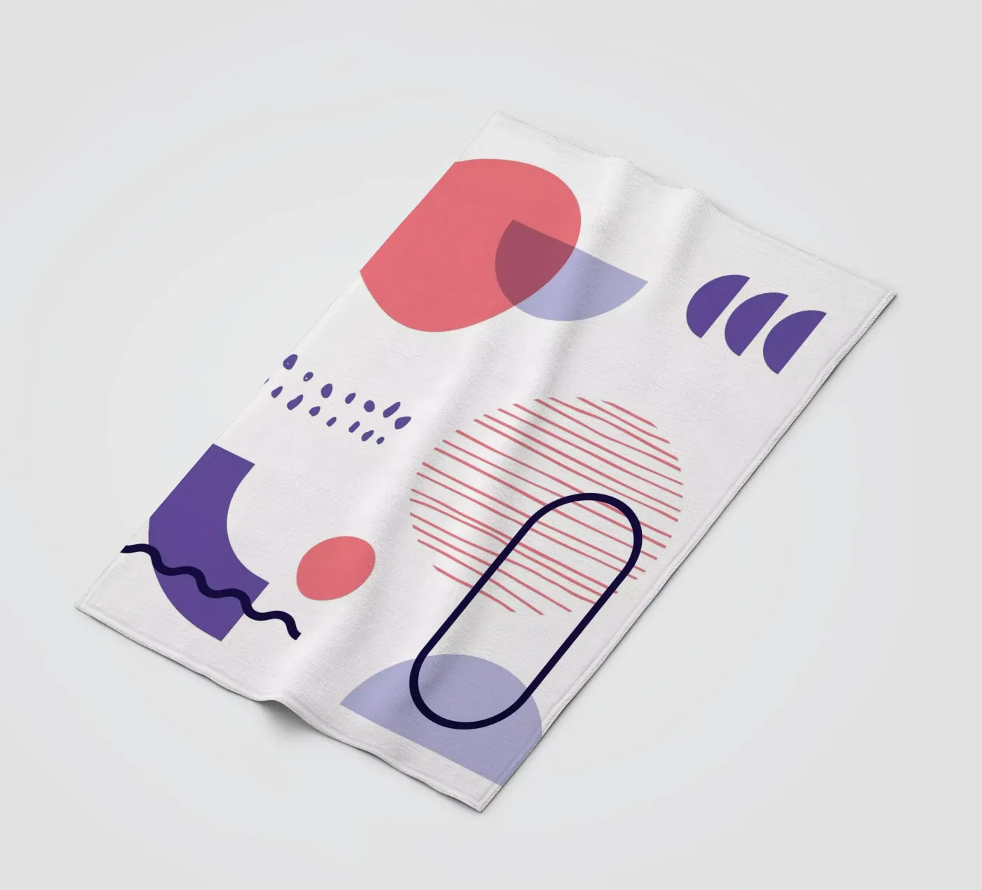 Geometrisches Muster Fleecedecke von Kim Hubball Studio