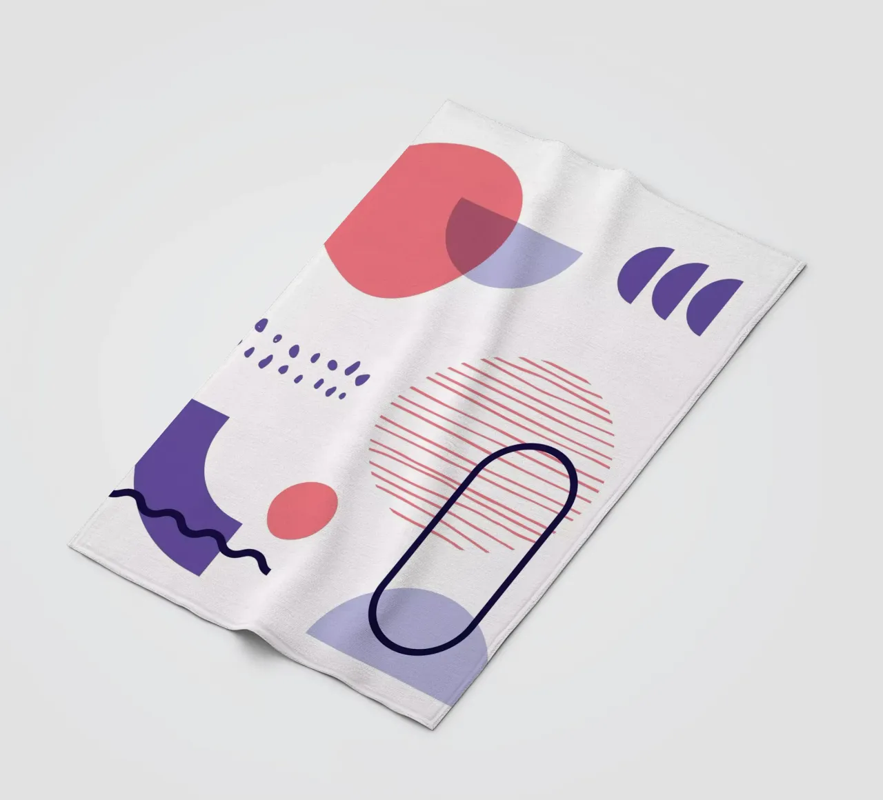 Geometrisches Muster Fleecedecke von Kim Hubball Studio