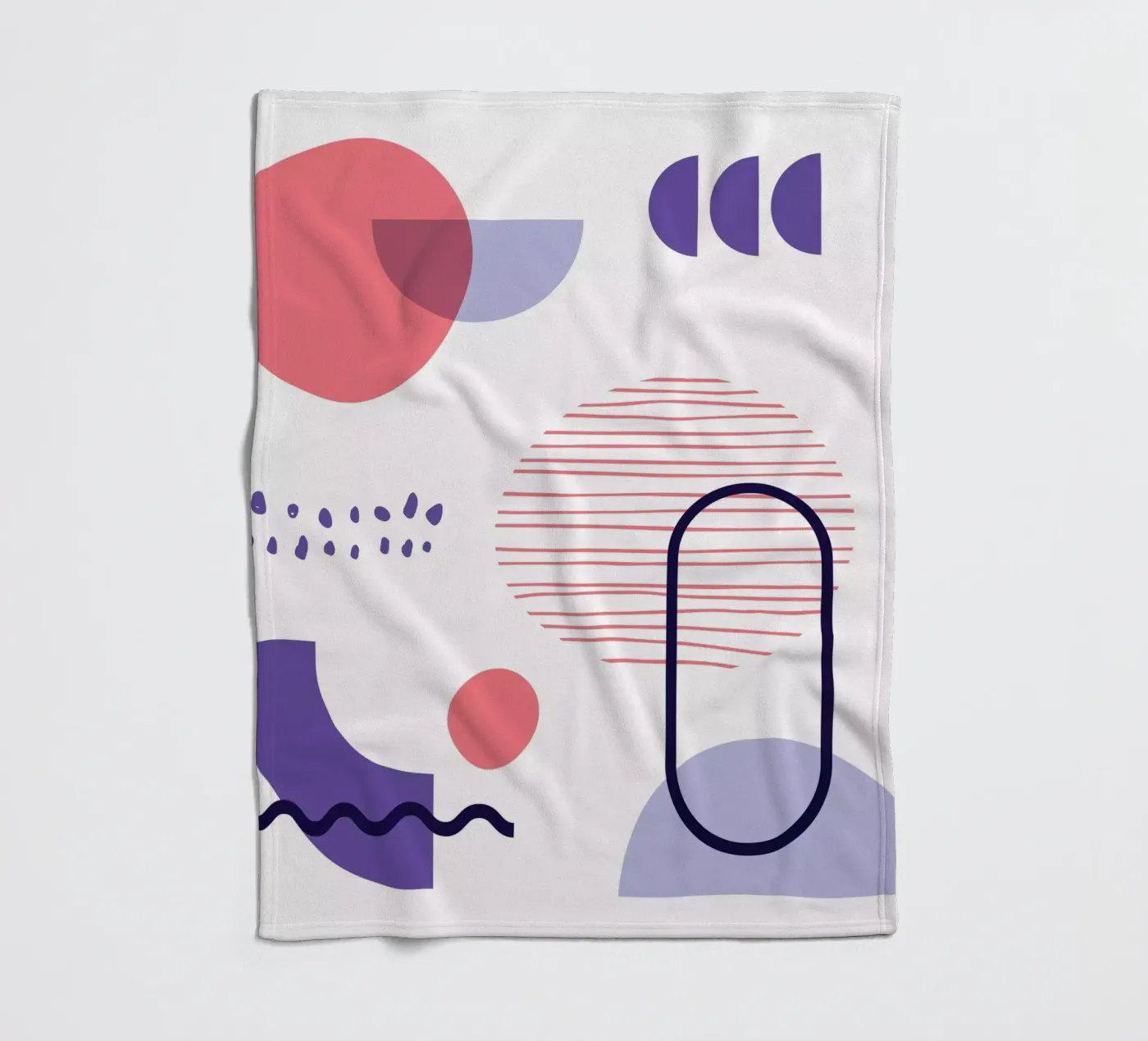 Geometrisches Muster Fleecedecke von Kim Hubball Studio