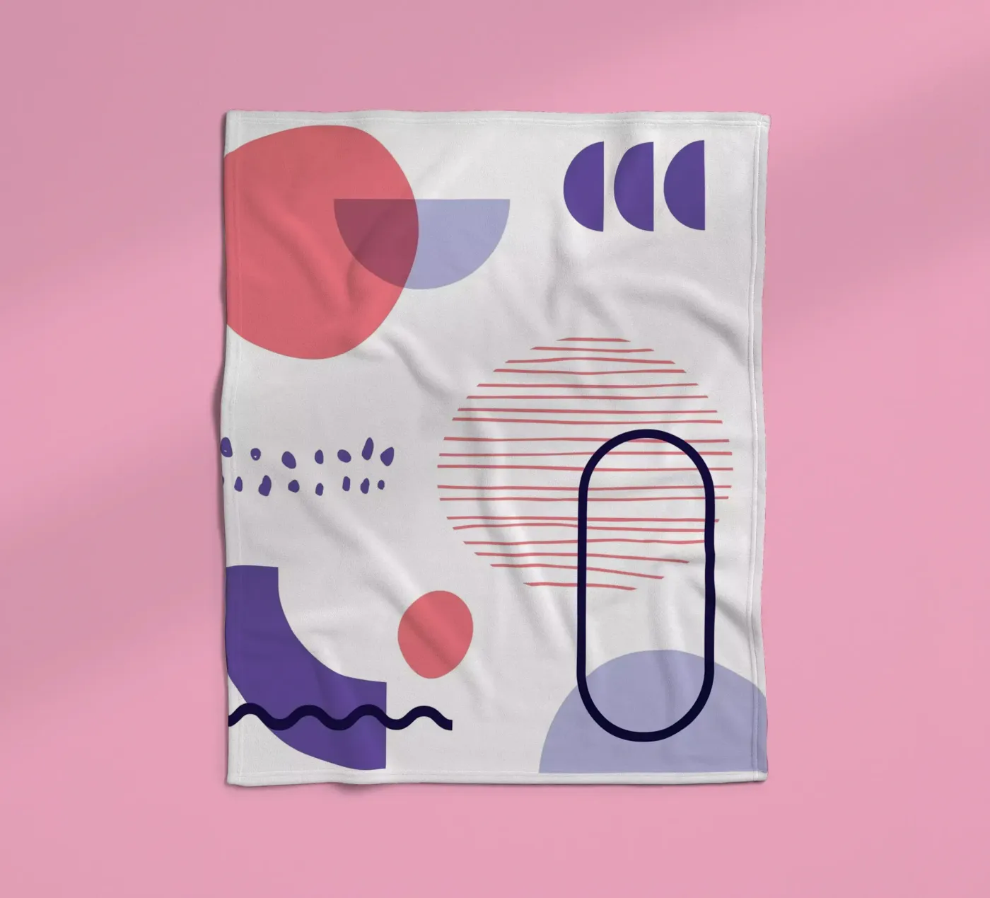 Geometrisches Muster Fleecedecke von Kim Hubball Studio