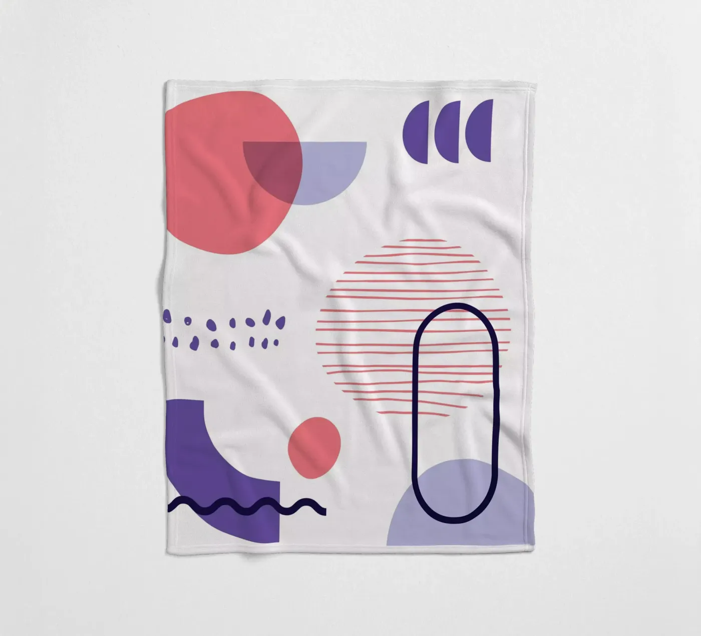 Geometrisches Muster Fleecedecke von Kim Hubball Studio