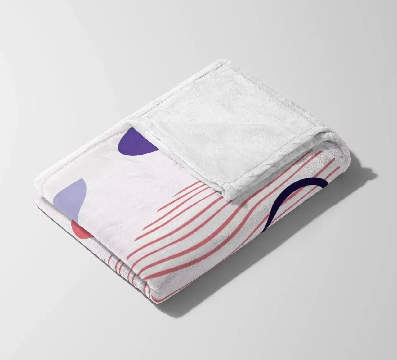 Geometric Pattern fleece blanket by Kim Hubball Studio