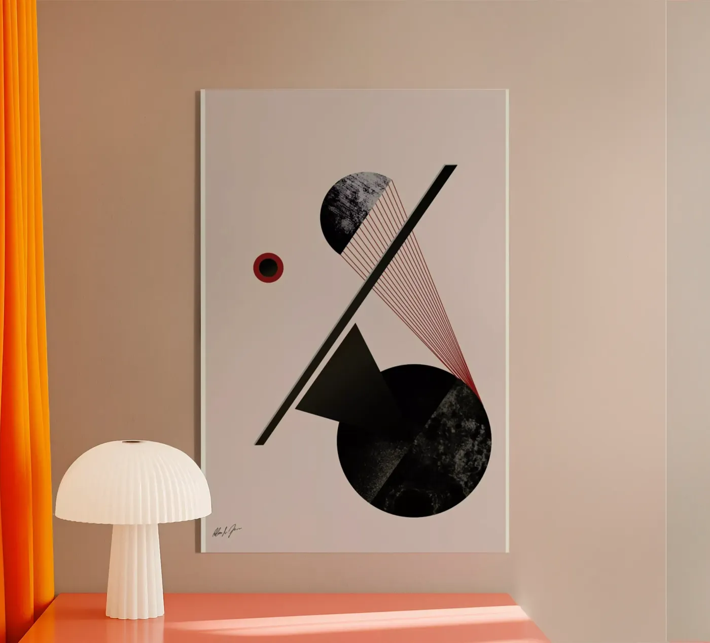 BAU1 acryl van Andreas Jarner