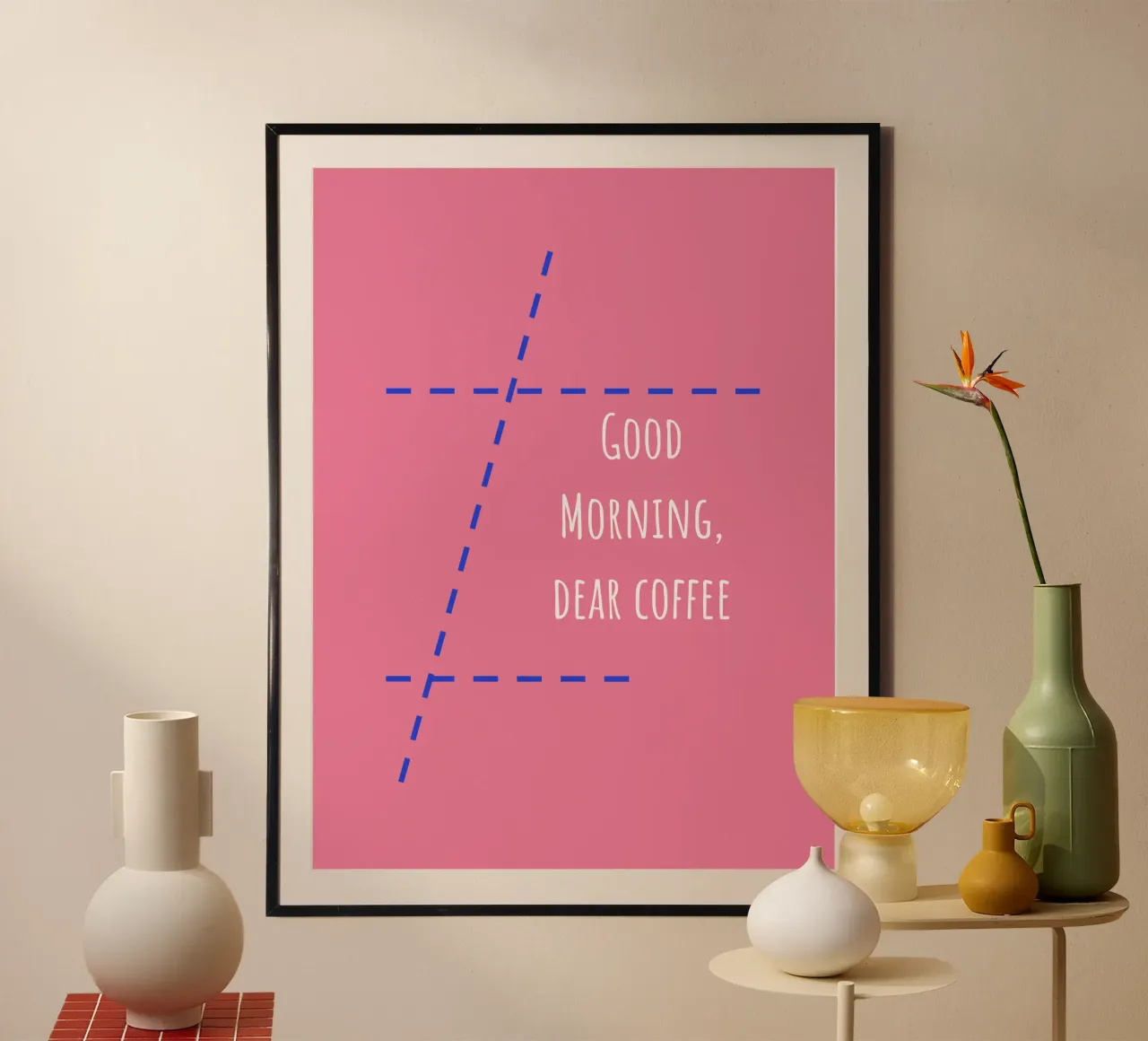 Buongiorno caro caffè poster da Something for you