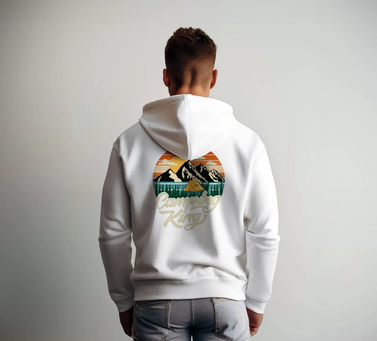 Campeggio King felpa con cappuccio da CalliLetters