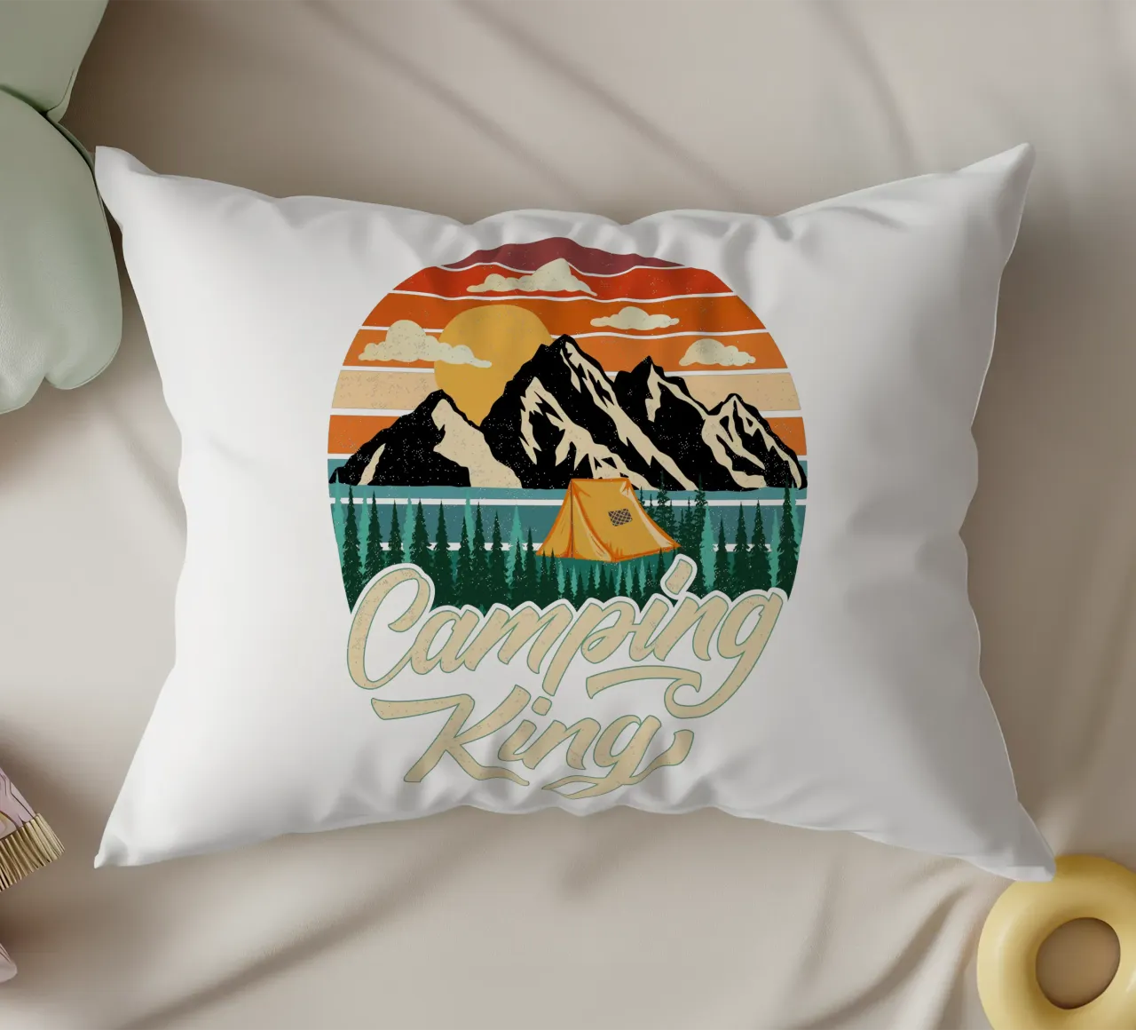 Campeggio King cuscino da CalliLetters