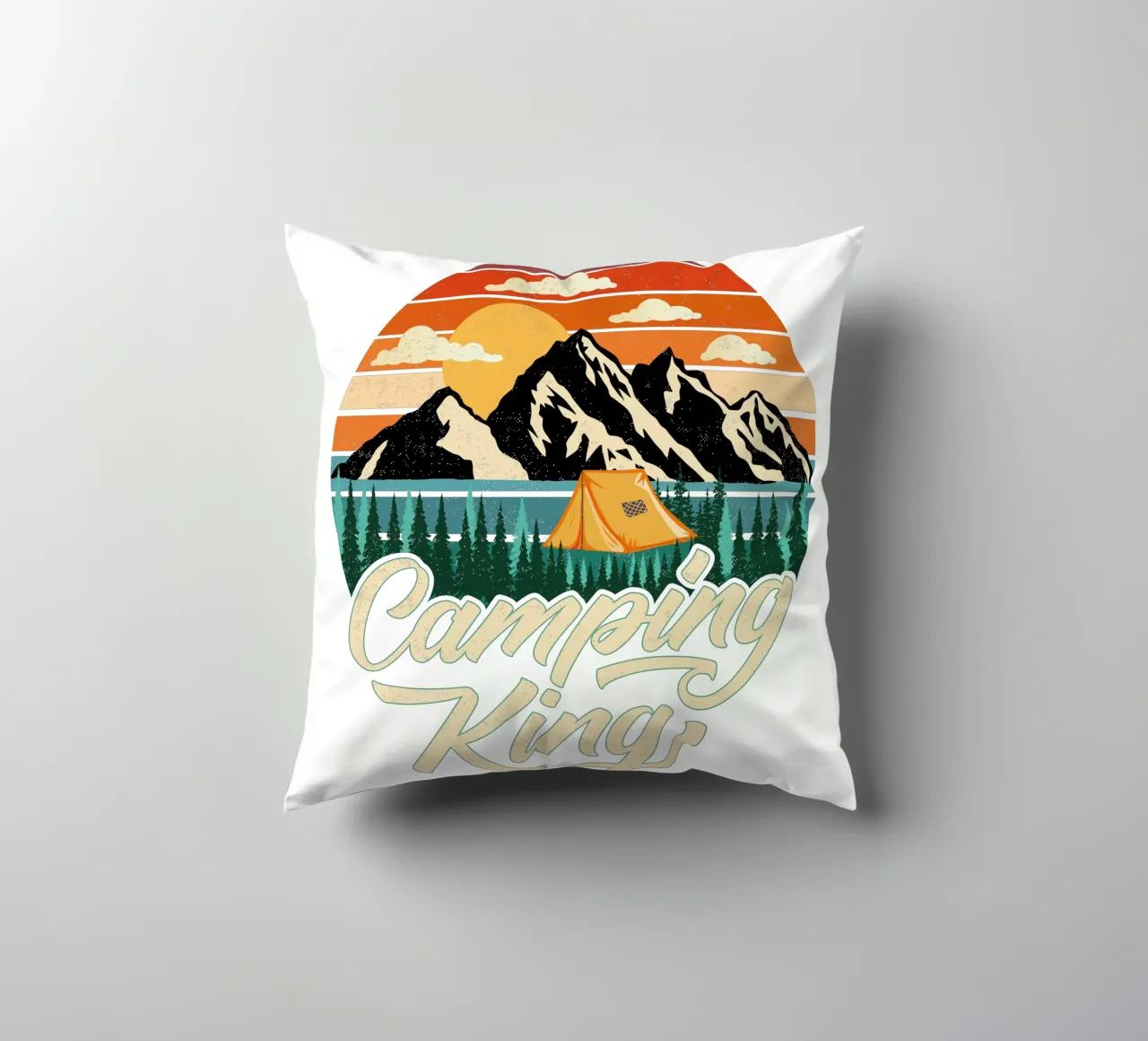 Campeggio King cuscino da CalliLetters