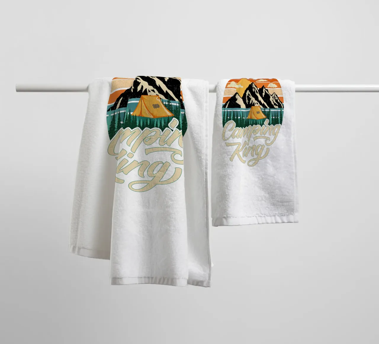 Campeggio King asciugamano da bagno da CalliLetters