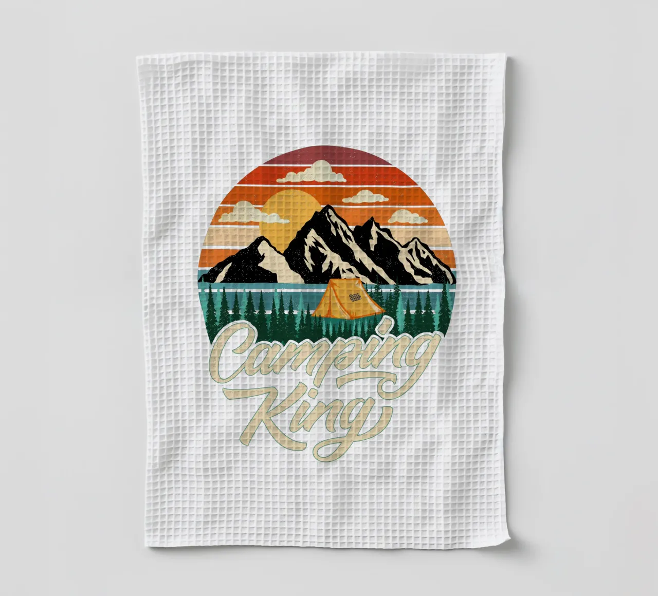 Campeggio King canovaccio da cucina da CalliLetters