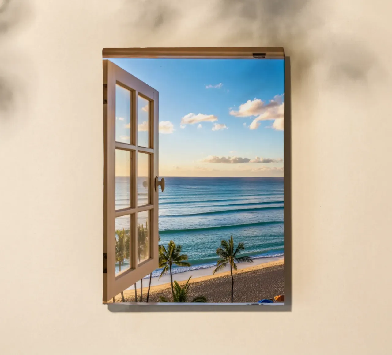 Open Window on Waikiki Beach notebook by Plain Thoughts