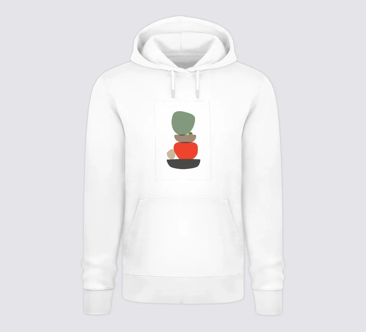 Balancing Shapes No. 3 sudadera con capucha de lazydaypaper