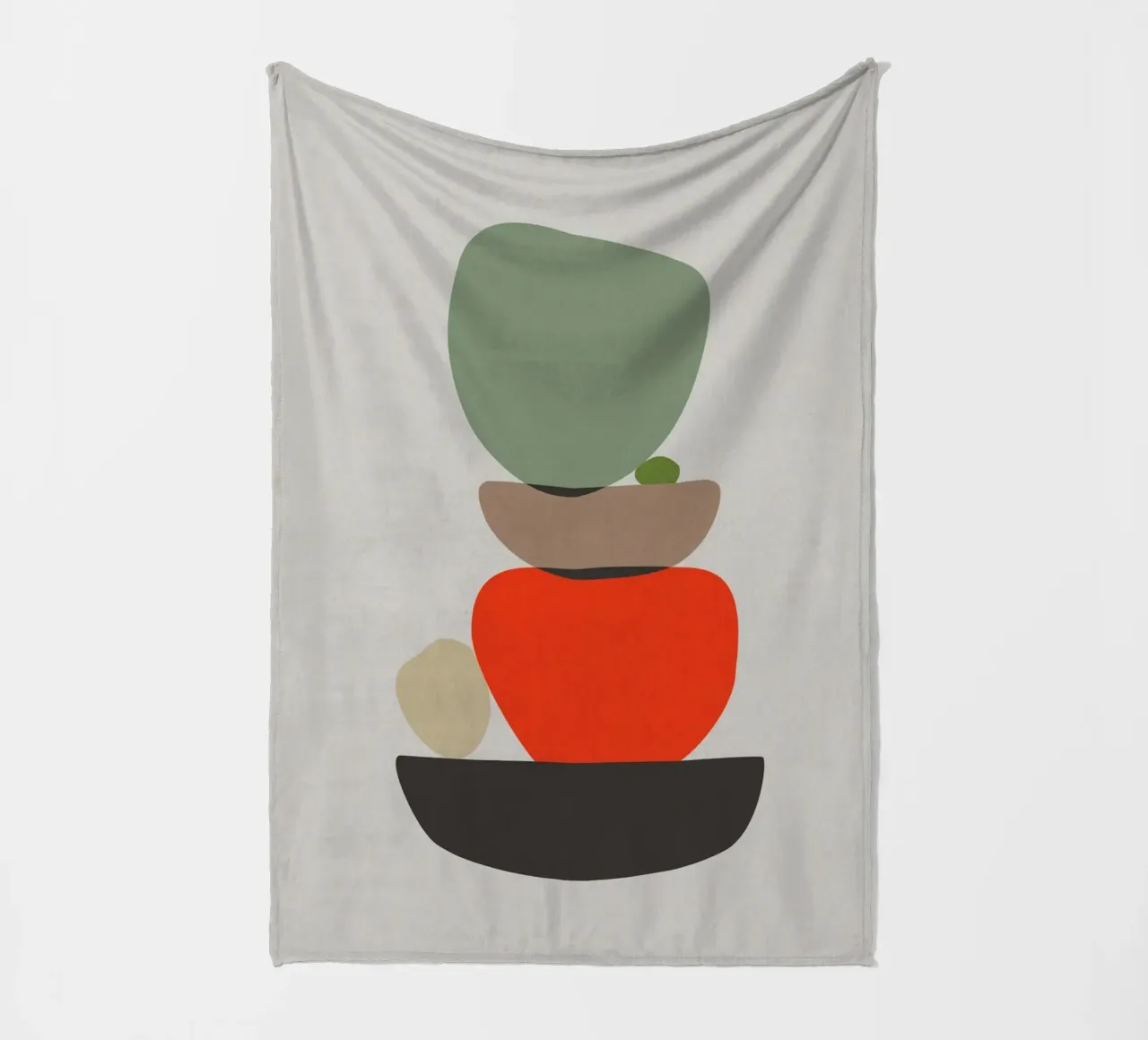 Balancing Shapes No. 3 Fleecedecke von lazydaypaper