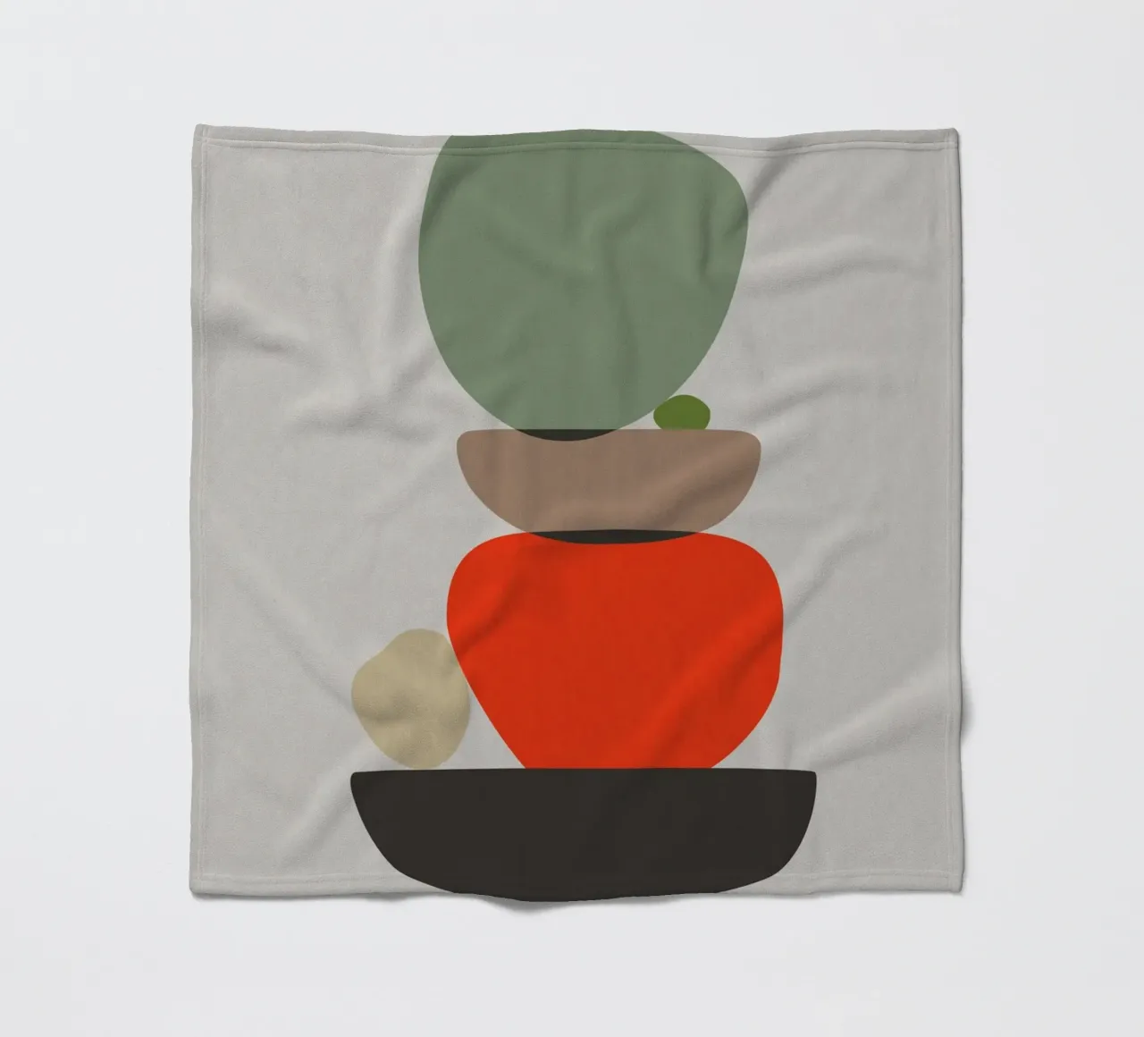Balancing Shapes No. 3 Fleecedecke von lazydaypaper