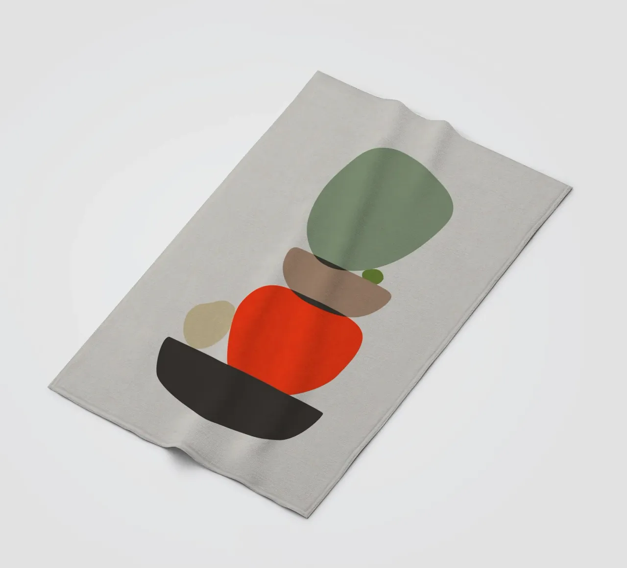 Balancing Shapes No. 3 Fleecedecke von lazydaypaper