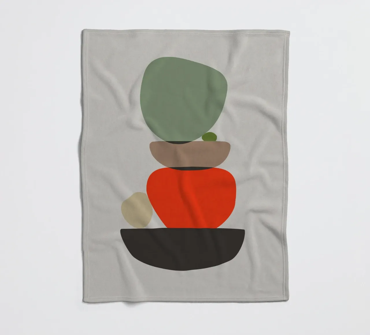 Balancing Shapes No. 3 Fleecedecke von lazydaypaper