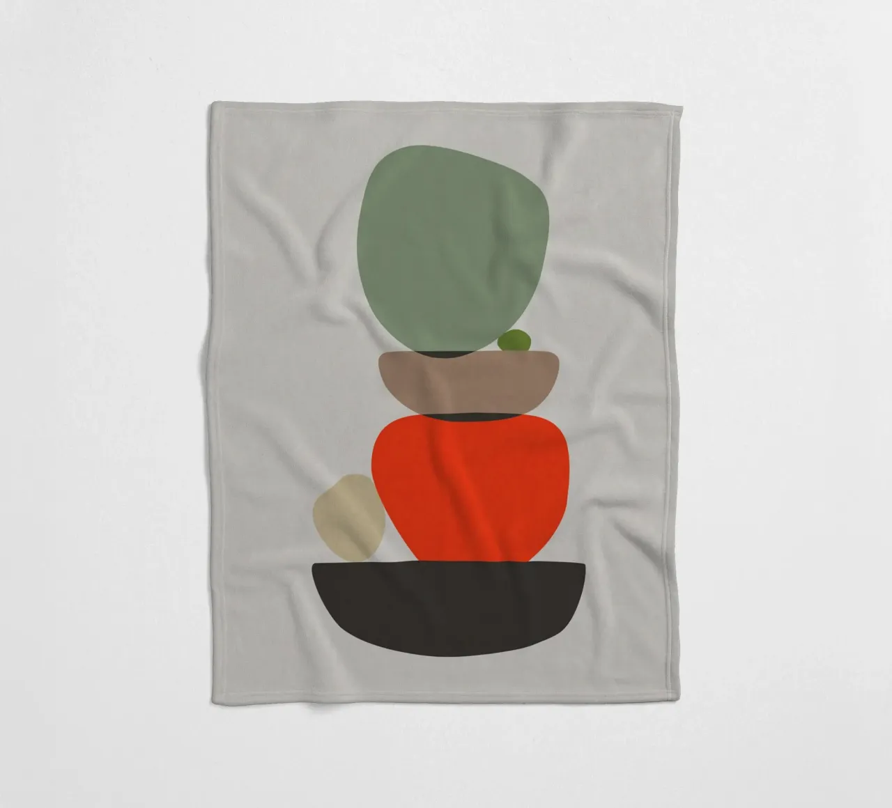 Balancing Shapes No. 3 Fleecedecke von lazydaypaper