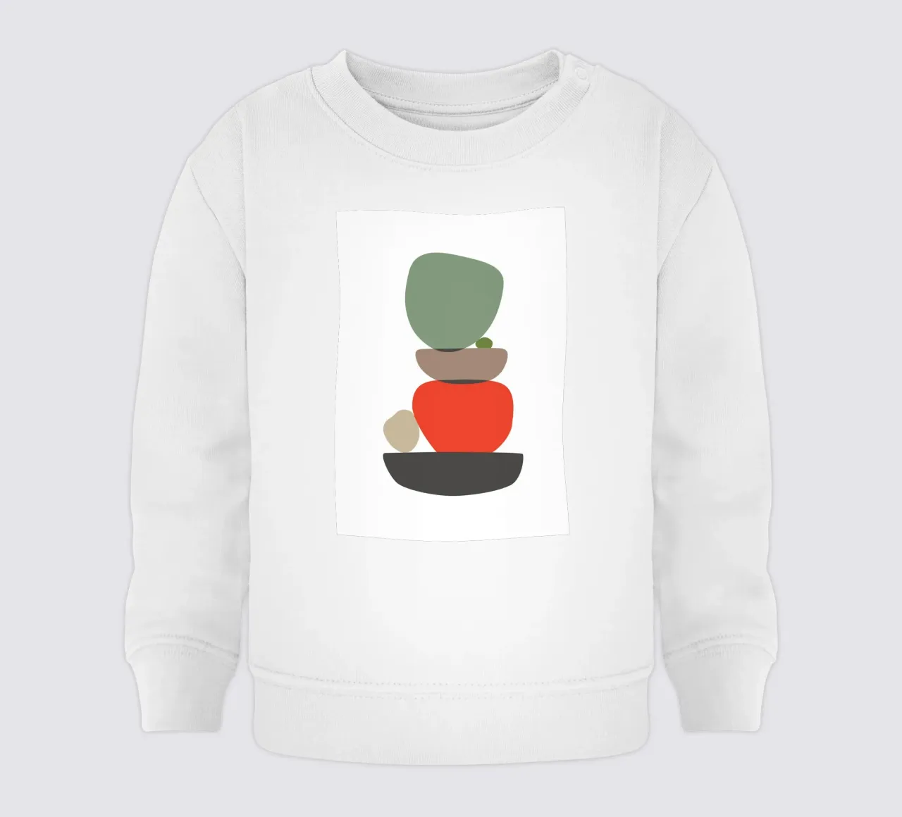 Balancing Shapes No. 3 felpa neonato da lazydaypaper