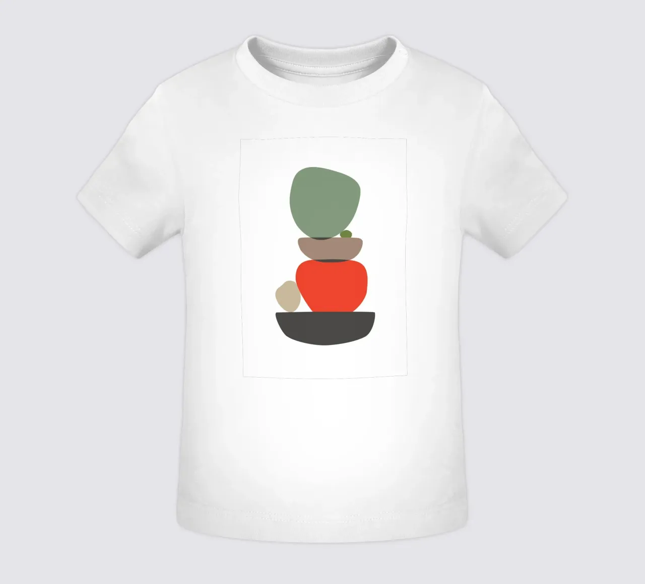 Balancing Shapes No. 3 maglietta neonato da lazydaypaper