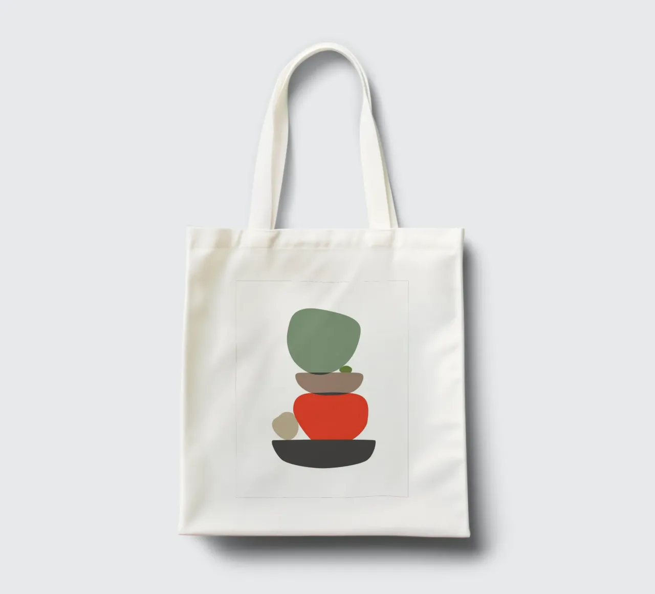 Balancing Shapes No. 3 borsa in juta da lazydaypaper