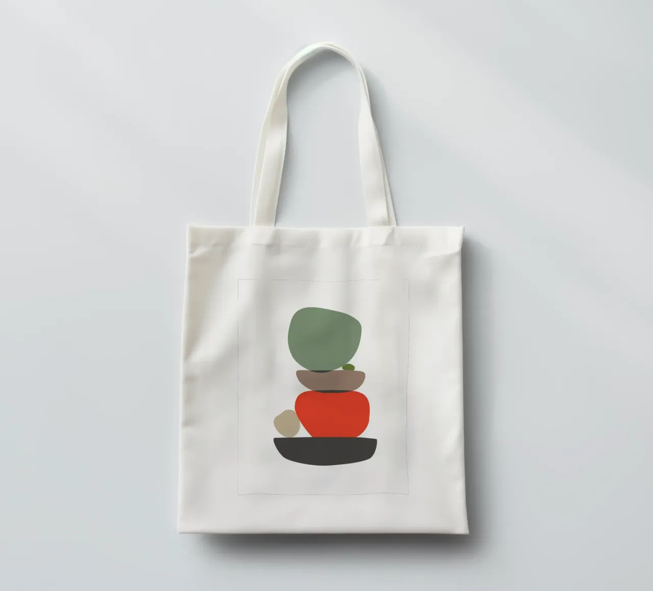 Balancing Shapes No. 3 borsa in juta da lazydaypaper